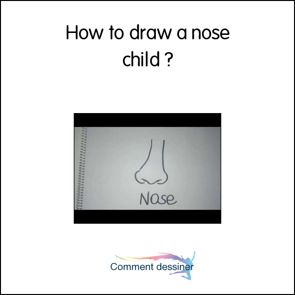 How to draw a nose child